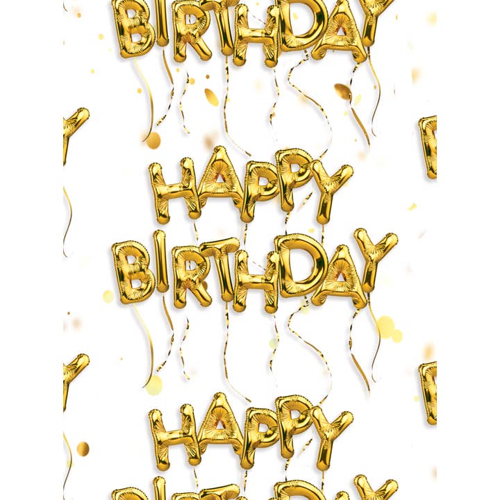 Brainbox Candy - Wholesale Flat Wrap - Lovely Gift Wrap Happy Birthday Blooney by Brainbox Candy2