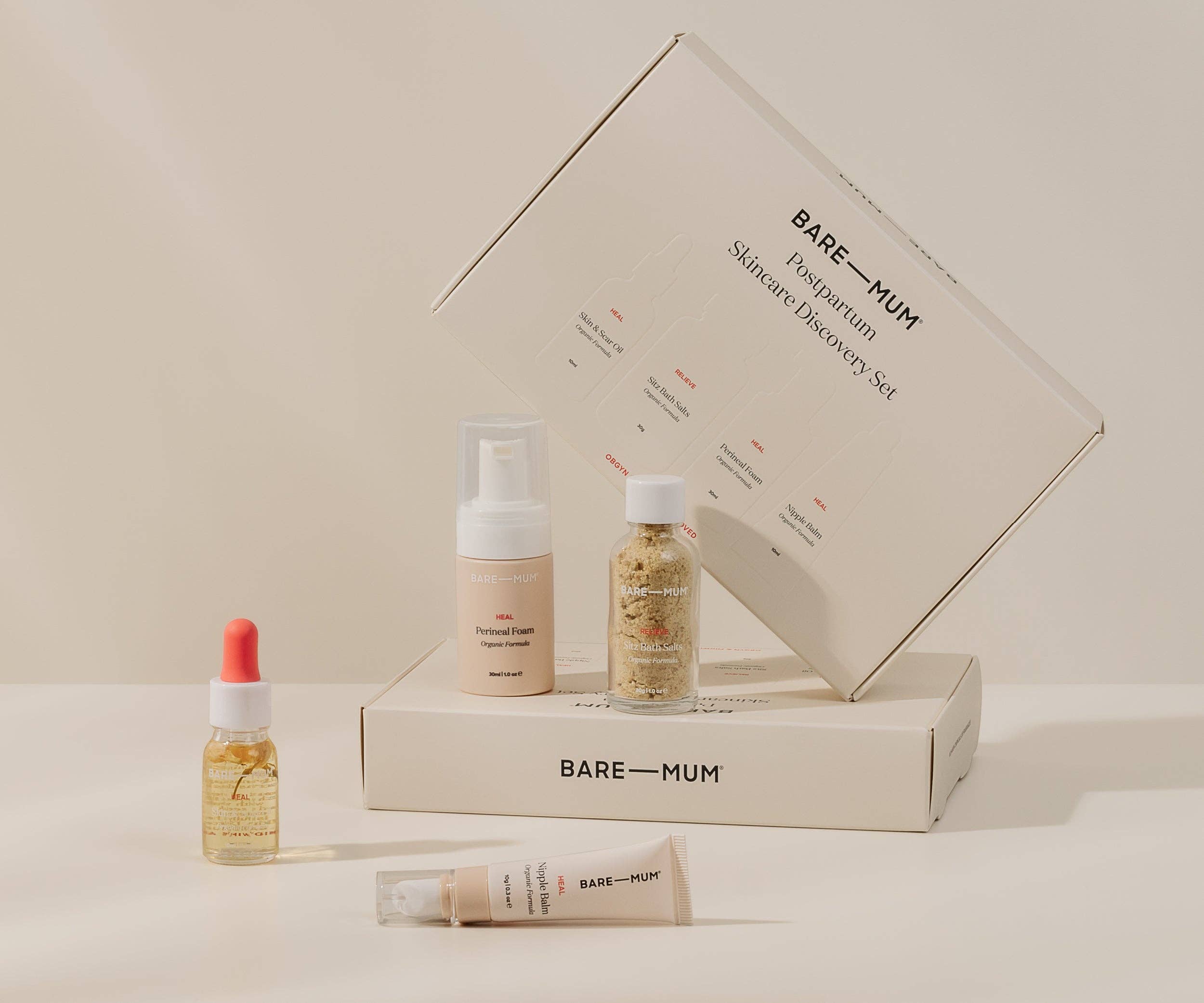 Bare Mum - Wholesale New mom gift box/set - Postpartum Skincare Discovery Set