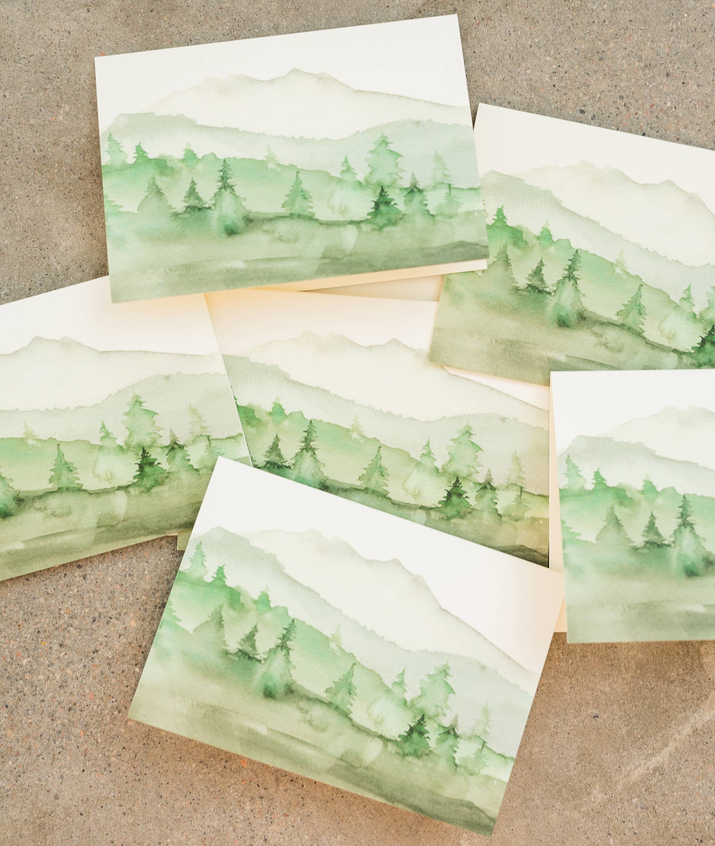 Lana's Shop – wholesale Everyday greeting card – Green Mountains Greeting Card3