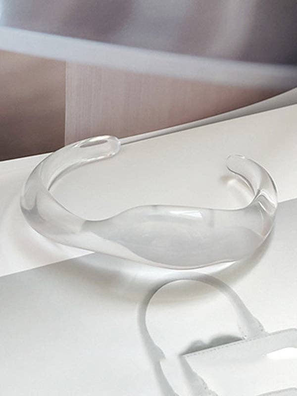 UZ Wholesale Store - Venta al por mayor Pulseras tipo brazalete - Pulsera de resina original simple y elegante2