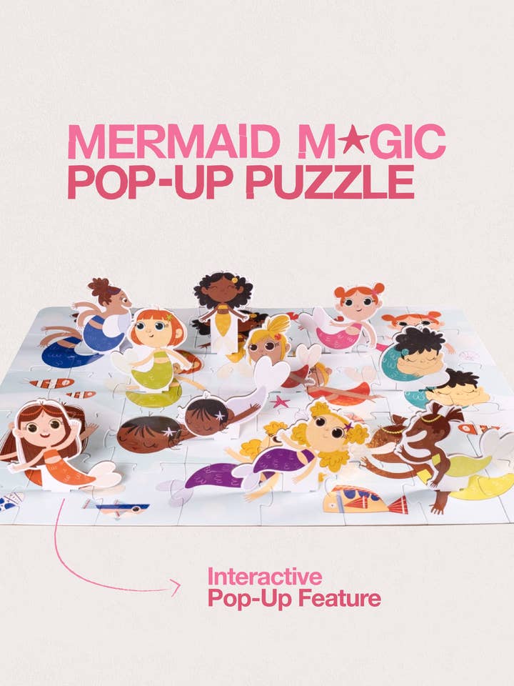 Mermaid Magic Pop-Up Puzzle for wholesale by Crazy Little Books