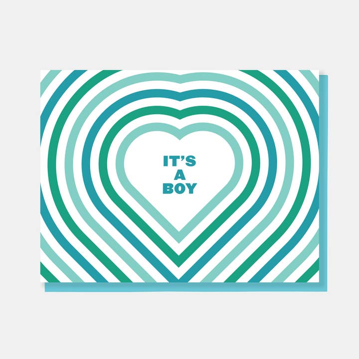 "It's A Boy" New Baby Greeting Card for wholesale by paper&stuff