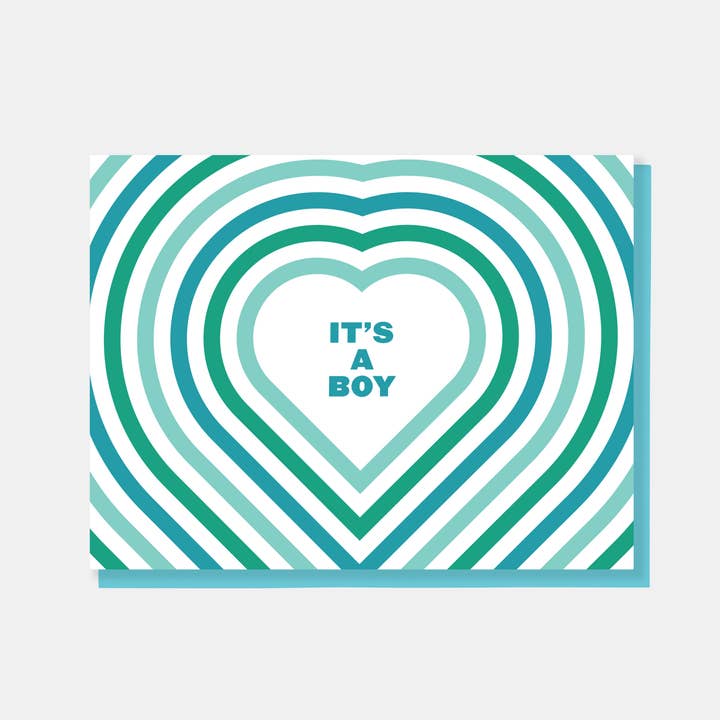 Biglietto di auguri per neonato «It's A Boy» per la vendita all'ingrosso da parte di paper&stuff