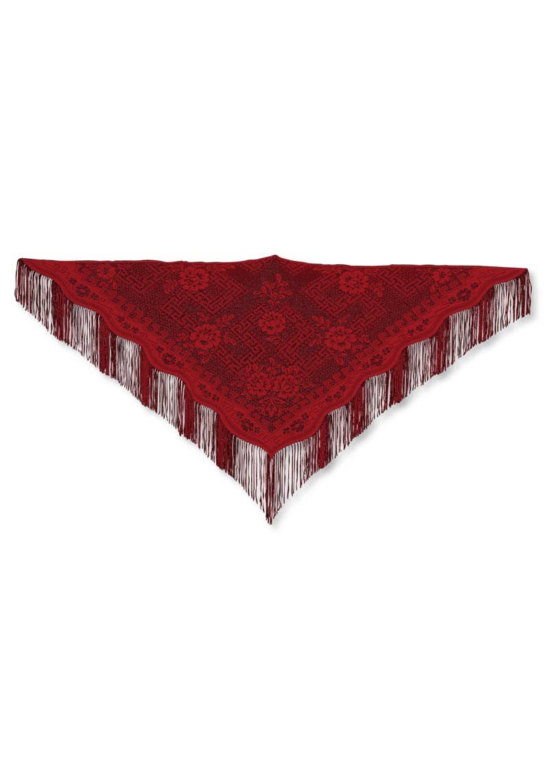 Heritage Lace - Wholesale Wrap - Women's - Dynasty 41x84 Red Purple Lace Shawl Wrap0