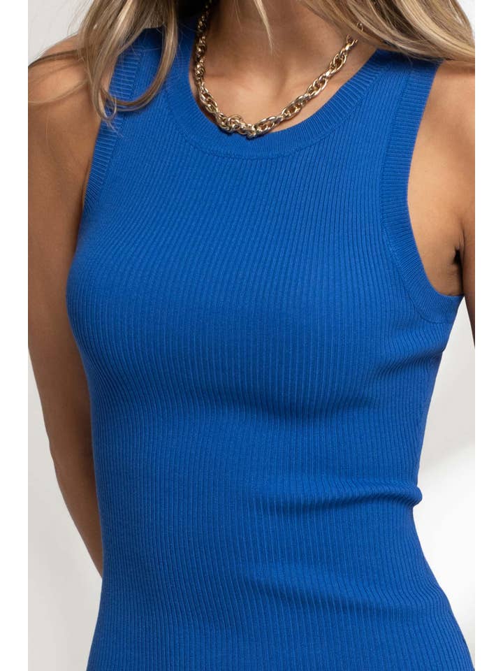 The Workshop Studio – Engroshandel Kjole - Dame – RIBSTRIKKET TANK MIDIKJOLE57