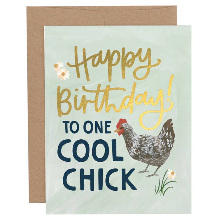 1canoe2 | One Canoe Two Paper Co. - Wholesale Birthday Card - Happy Birthday To One Cool Chick Birthday Greeting Card