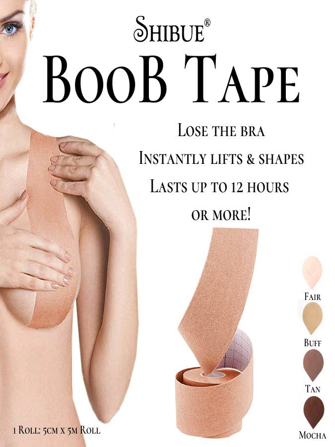 Boob Tape 4 inch Wide Plus, Breast Tape, BoobyTape for Breast Lift