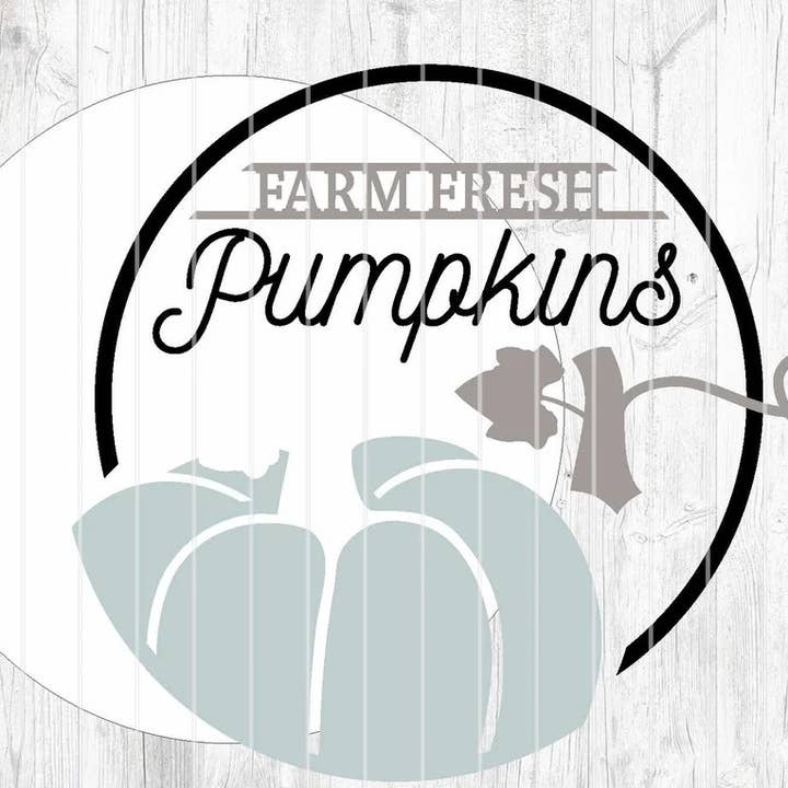 Automne - Citrouilles Fraîches de la Ferme Pendentif de Porte DIY | Panneau en Bois pour la vente par Kate's Blanks