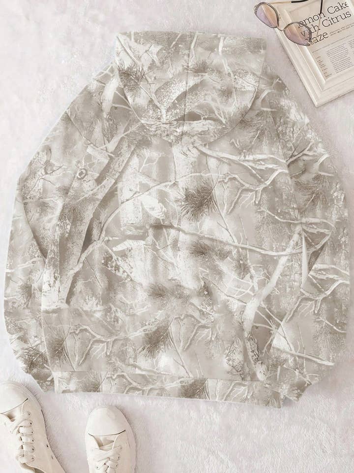 FASHION BLVD - Wholesale Hoodie - Women's - FB Camo Kangaroo Pocket Drop Shoulder Hoodie7