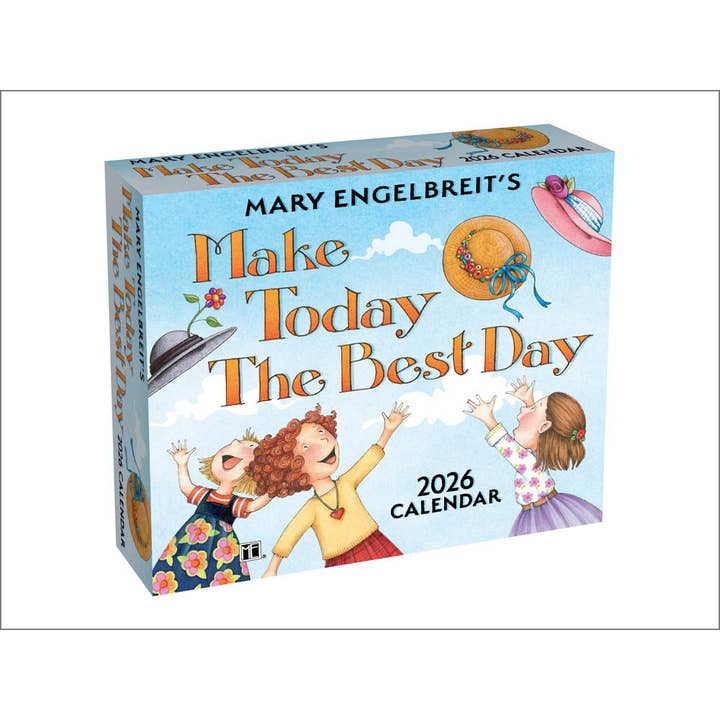 Mary Engelbreit's Make Today the Best Day 2026 Day-to-Day Desk Calendar for wholesale by BrownTrout Publishers