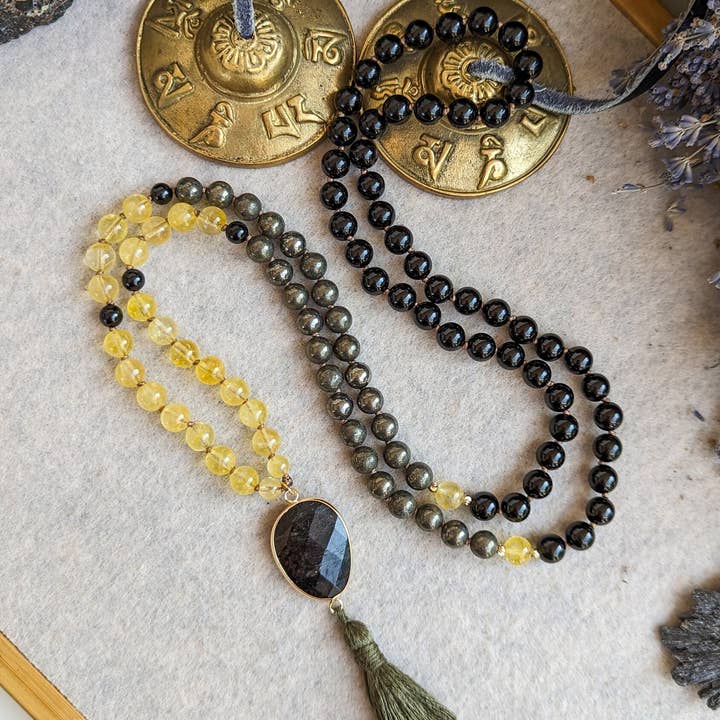 Samadhi Mala Beads – Engroshandel Bedehalskæde – Finansiel overflod og beskyttelse 108 Japa Mala