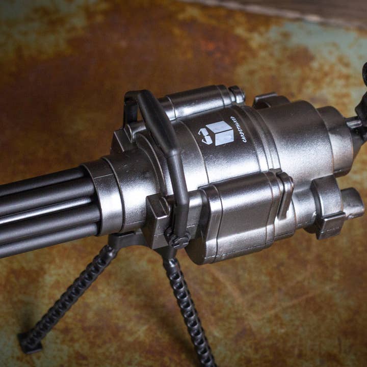 Cardstalked - Wholesale Pen - Gatling gun gel pen with rotating barrel, unique desk toy!4