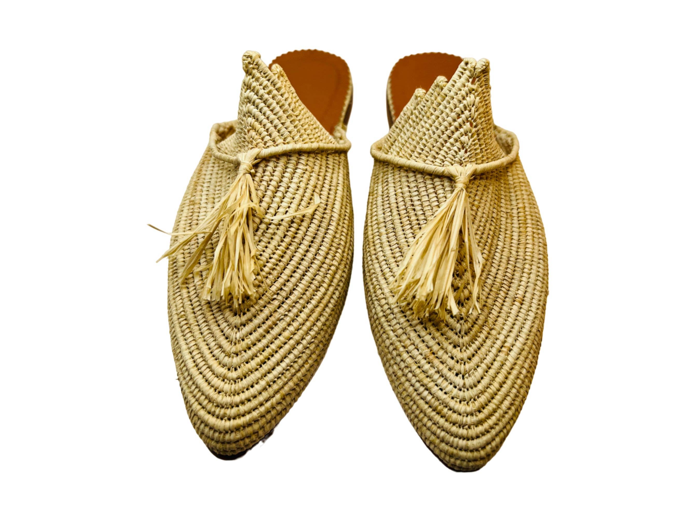 LaMaisonBerbere - Wholesale Sandals - Women's - Ravishing Raffia Handmade Moroccan Raffia Sandals for Women6