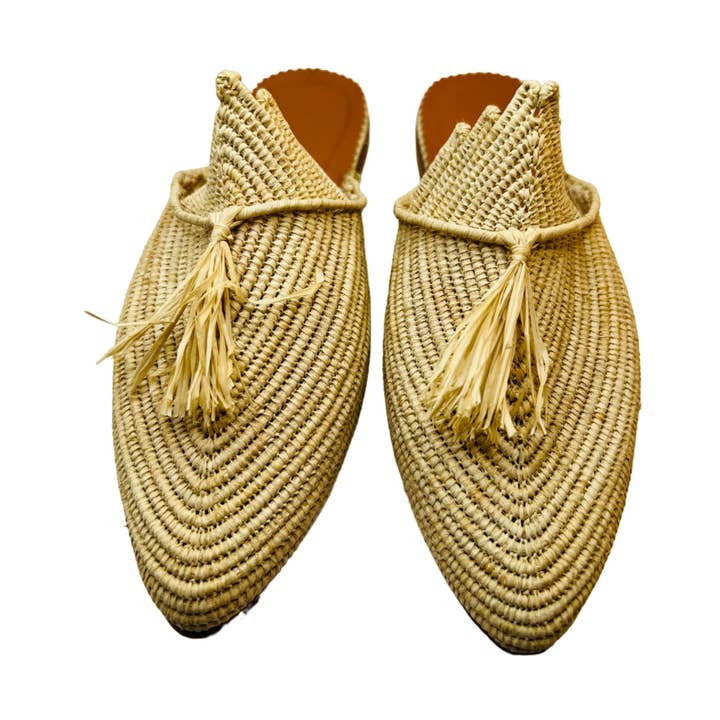 LaMaisonBerbere - Wholesale Sandals - Women's - Ravishing Raffia Handmade Moroccan Raffia Sandals for Women6