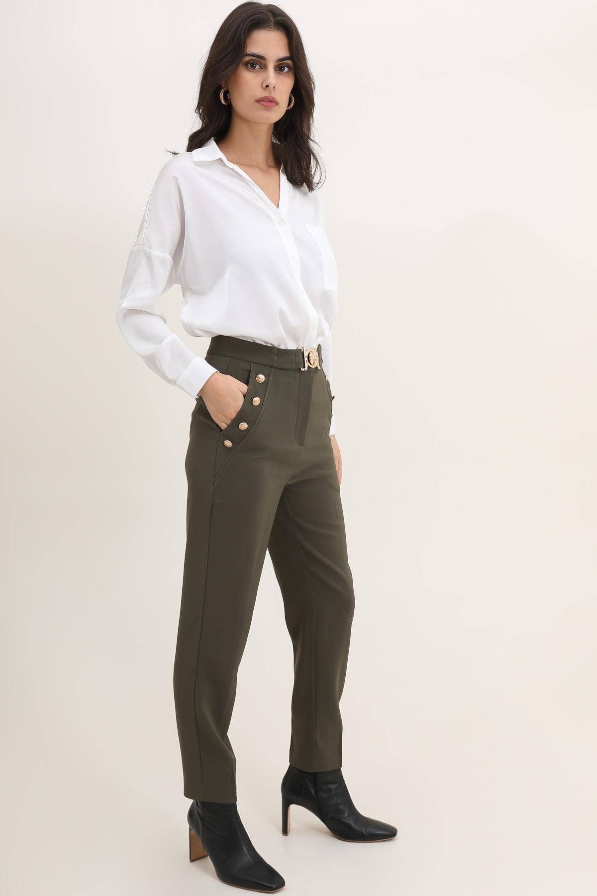 LULUMARY - Wholesale Pants - Women's - Slim Pants P9335