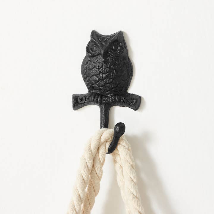 Owl on Branch Wall Hooks (Set of 4) for wholesale by Danya B