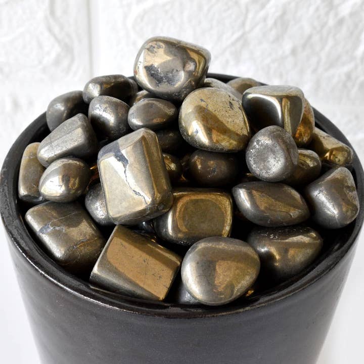 Soothing Crystals - Wholesale Spirituele steen/kristal - 100 g gepolijste pyrietstenen | genezende edelstenen6