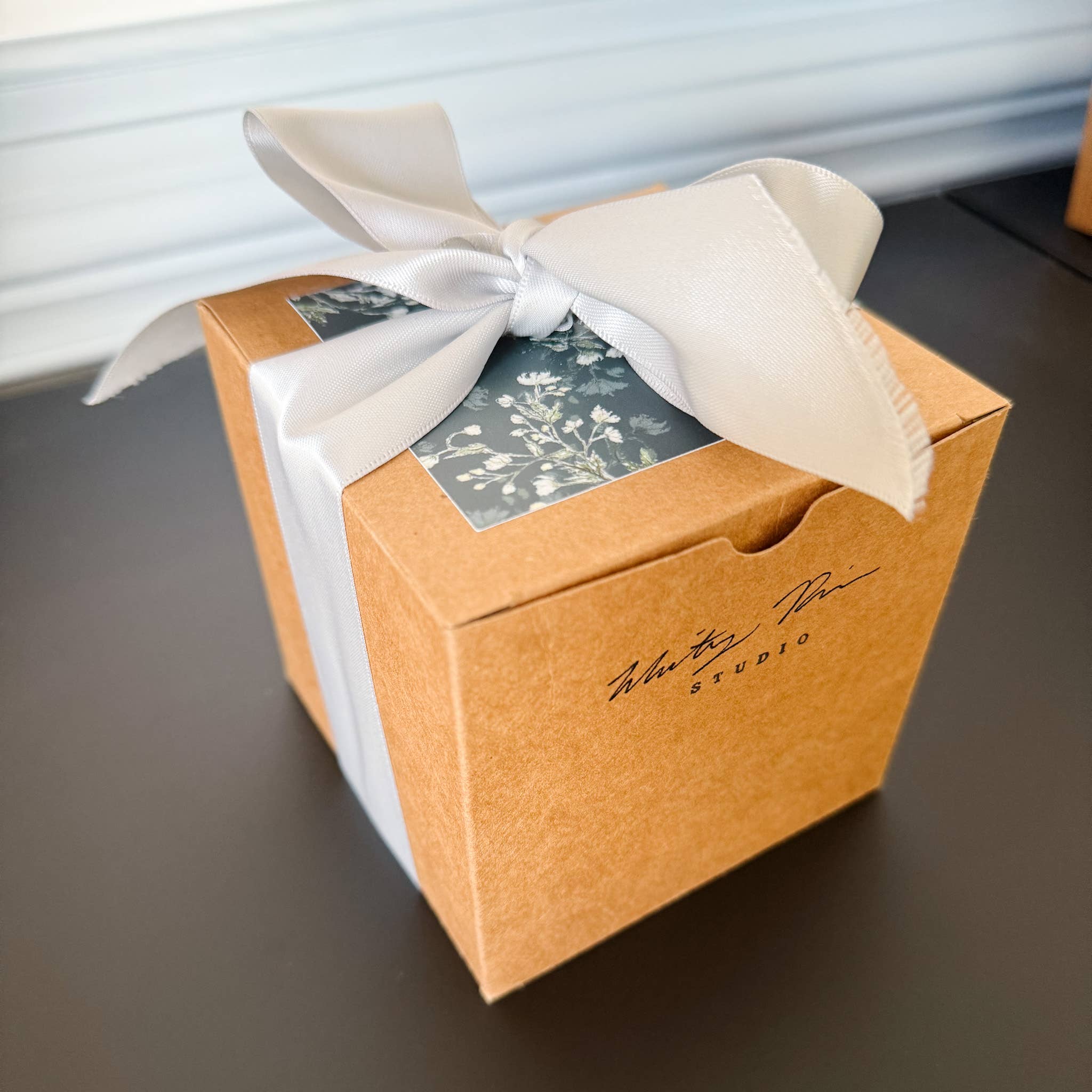 Whitney Rain Studio - Wholesale Ornament - "Fleur in Blush" Hand Painted Watercolor Ornament1