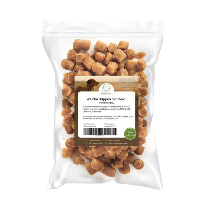 Kauartikel.com GmbH - Vendita all'ingrosso Snack - Cani - Bocconcini morbidi al cavallo per cani1