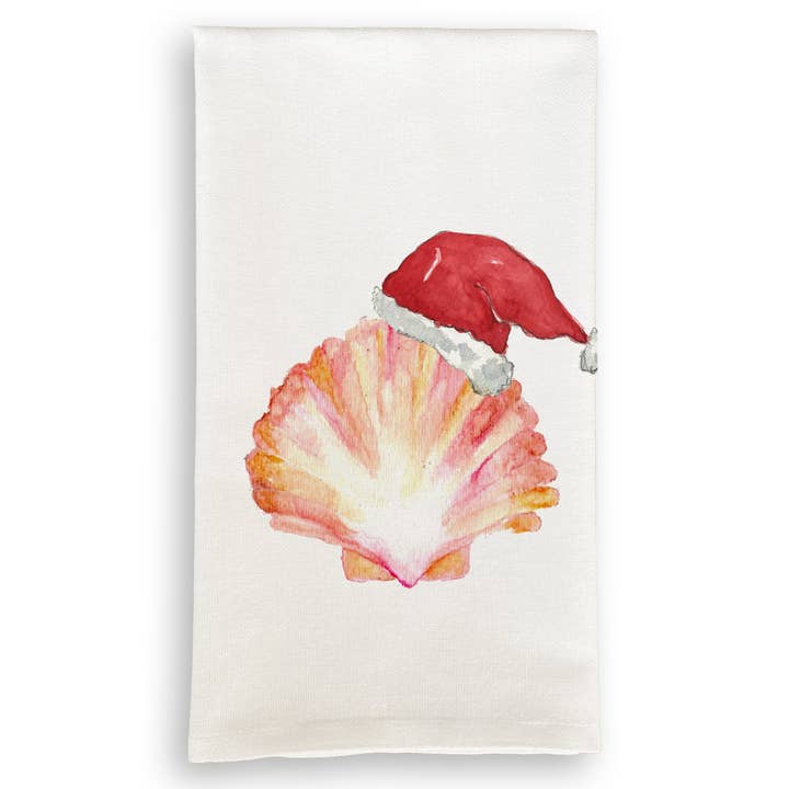 French Graffiti - Vente Torchons - Coquille de pétoncle de Noël