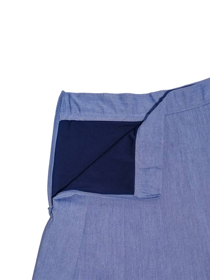 Bov active - Wholesale Skirt - Women's - BA Pleated Skirt - Denim Blue10