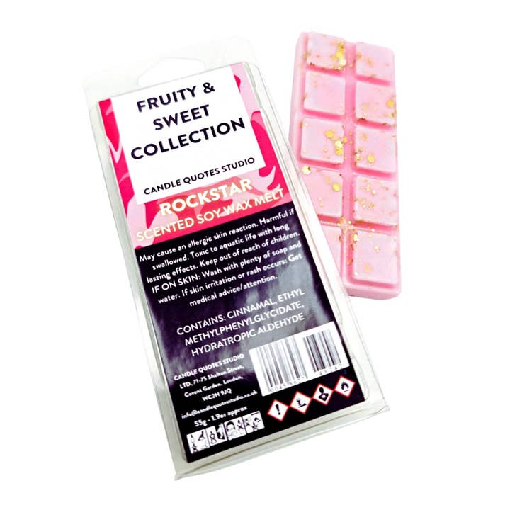 Rockstar Lush Inspired Soy Wax Melt Highly Scented Wax Melt for wholesale by Candle Quotes Studio