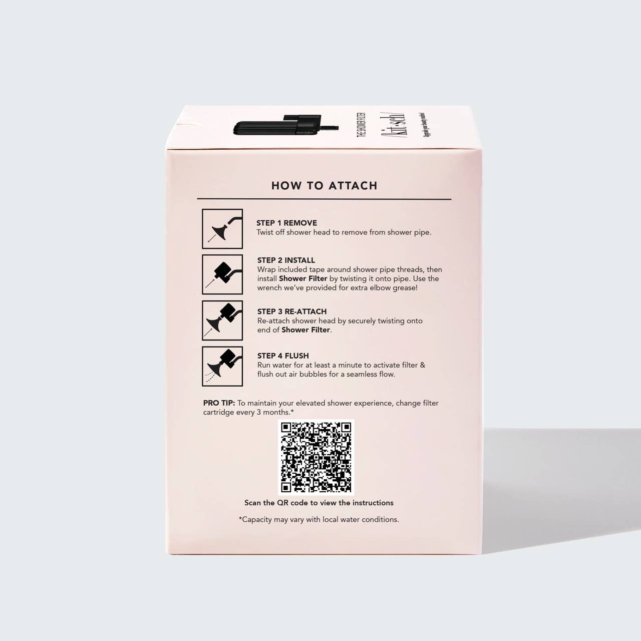 KITSCH - Wholesale Water Filter - The Shower Filter - Black6