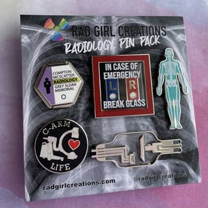  Rad Girl Creations - Medical Badge Reel Black