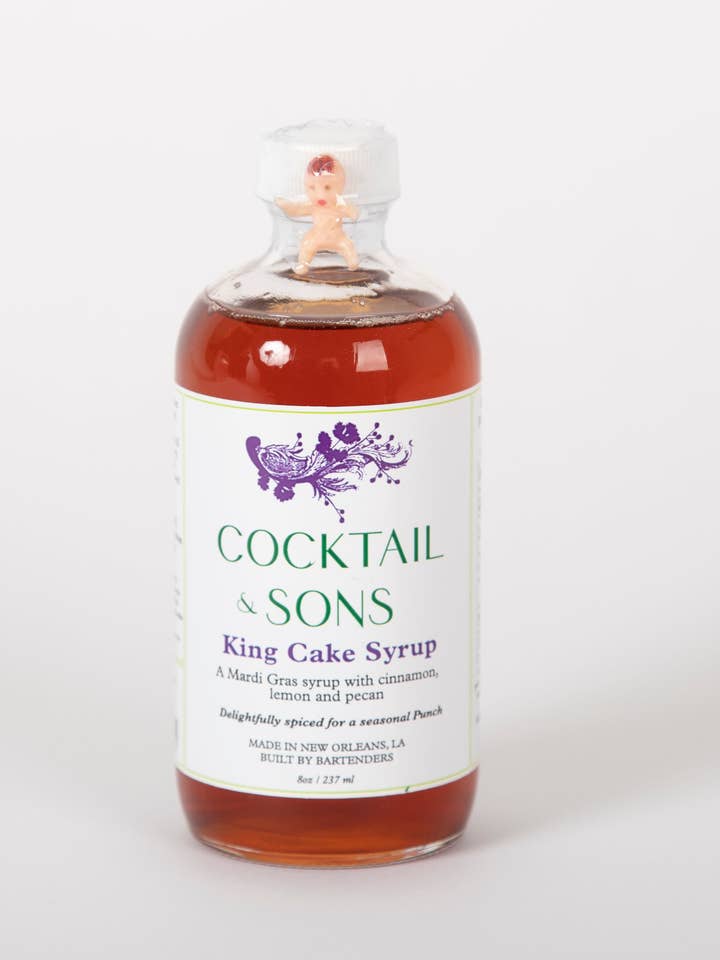 C&S King Cake Cocktail Syrup (8oz) - 6-pack for wholesale by Cocktail & Sons