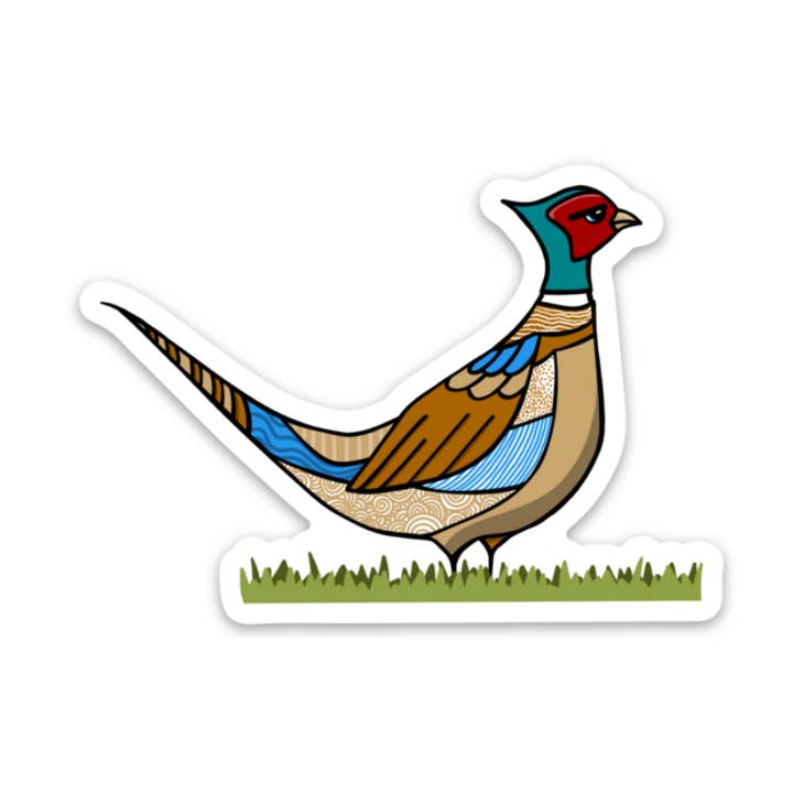 Fasan (Geometrisch) - Aufkleber für den Großhandel von Kevin & Kaia