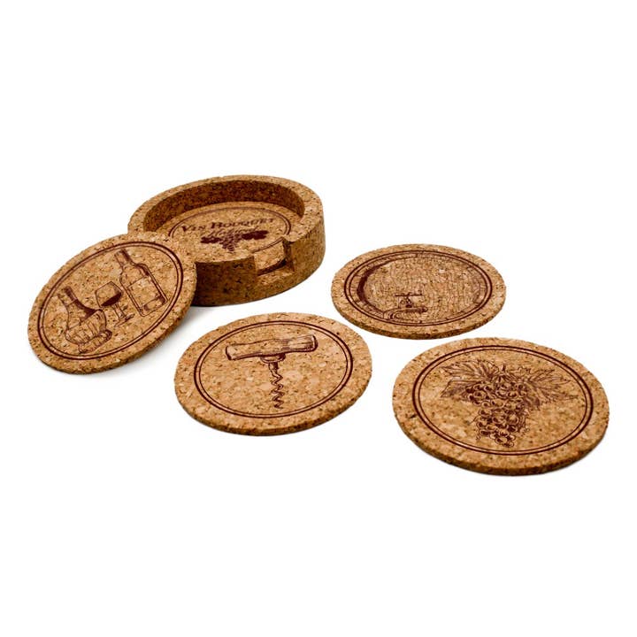 cork coaster set for wholesale by Vin Bouquet (Find It Import & Export Sl)