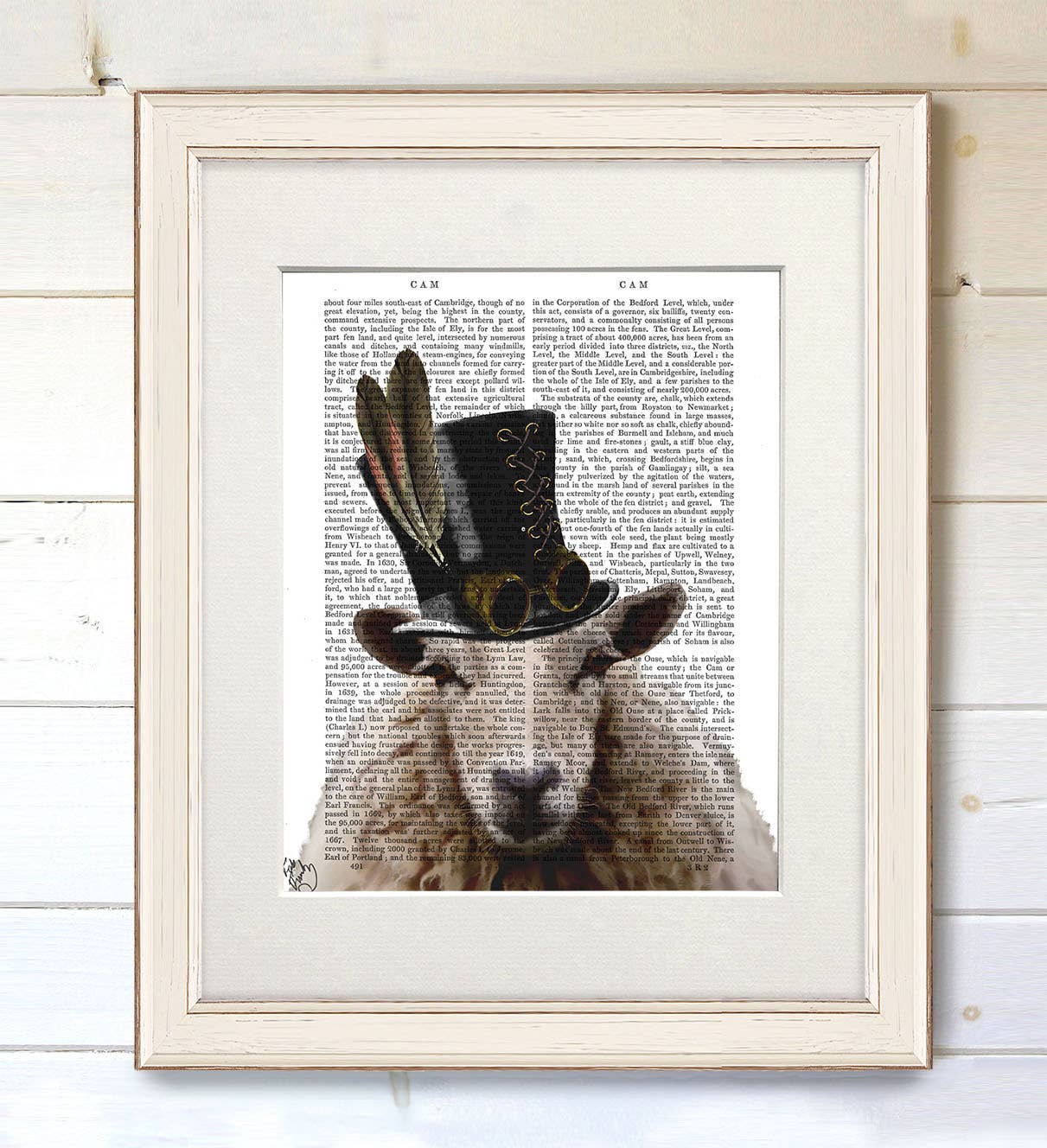 FabFunky Ltd - Wholesale Art Print - Steampunk Sheep Book Print / Art Print / Wall Art1