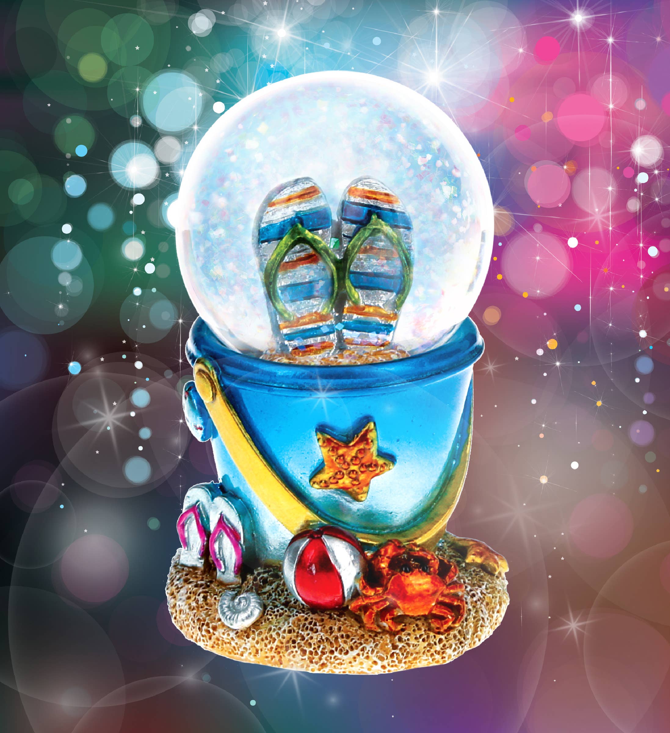 Cota Global - Venta al por mayor Bola de nieve - Niños y bebés - Snowglobe - Cubo de Playa Sandalias Frescas de Verano (45Mm)4