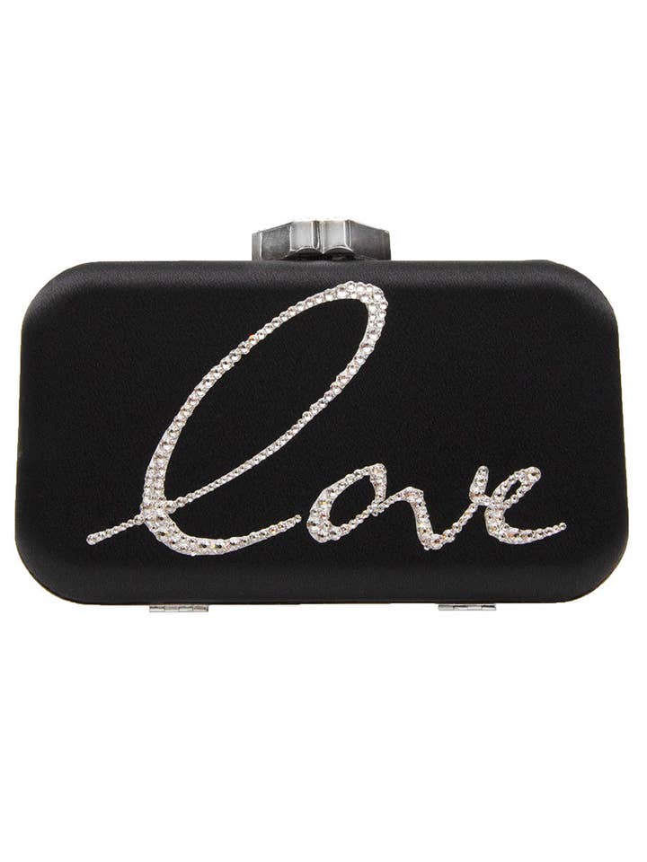 Frenchy Love Black Clutch for wholesale by Ariel Taub