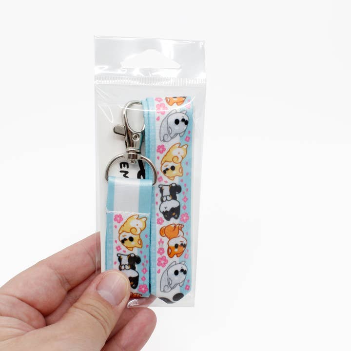 Emii Creations - Wholesale Lanyard - Unisex - Shiba Pattern Lanyard Key & ID Holder1