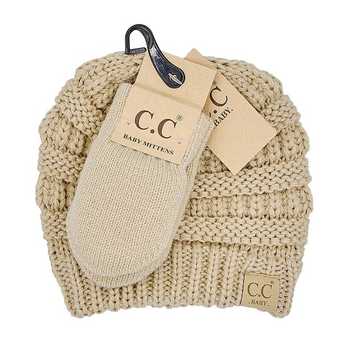 Truly Contagious - Wholesale Clothing Set - Baby - CC Baby Set | Popular CC Beanie & Mittens ( BABY-SET-1 )13