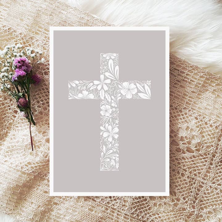 Cross Art Print for wholesale by Wild Peonies Studio