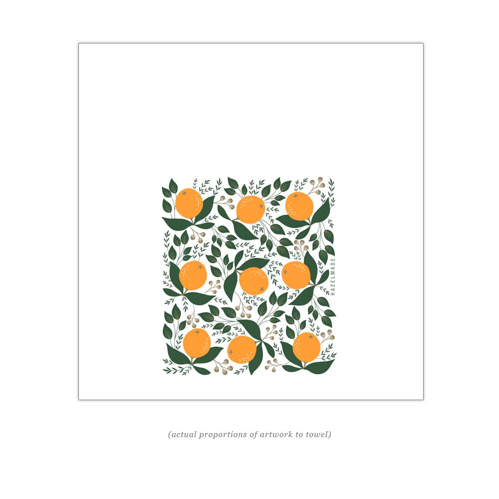 HAZELMADE® Tea Towels + Gifts - Wholesale Tea Towel - Winter Oranges Tea Towel | Kitchen Decor | Holiday8