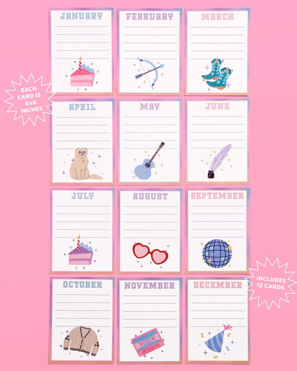 Petit Fetti - Wholesale Bulletin Board - Bday Era Classroom Set - 18 bulletin board pieces2