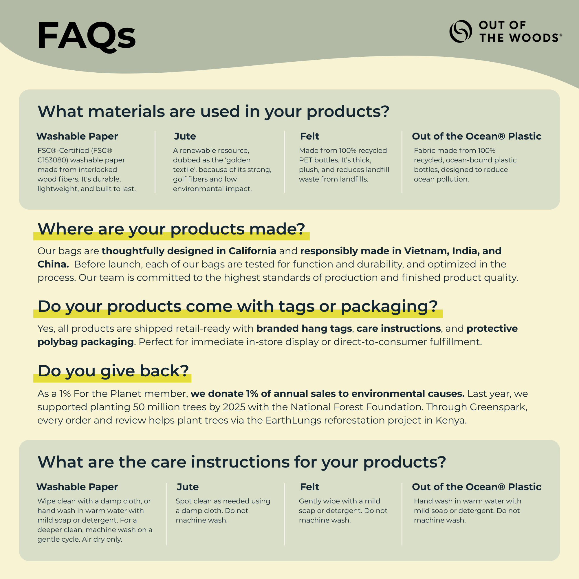 Sahara Paper Bag Cooler, Washable Lunch Bag - SMALL CASE PACKS for wholesale on Faire8