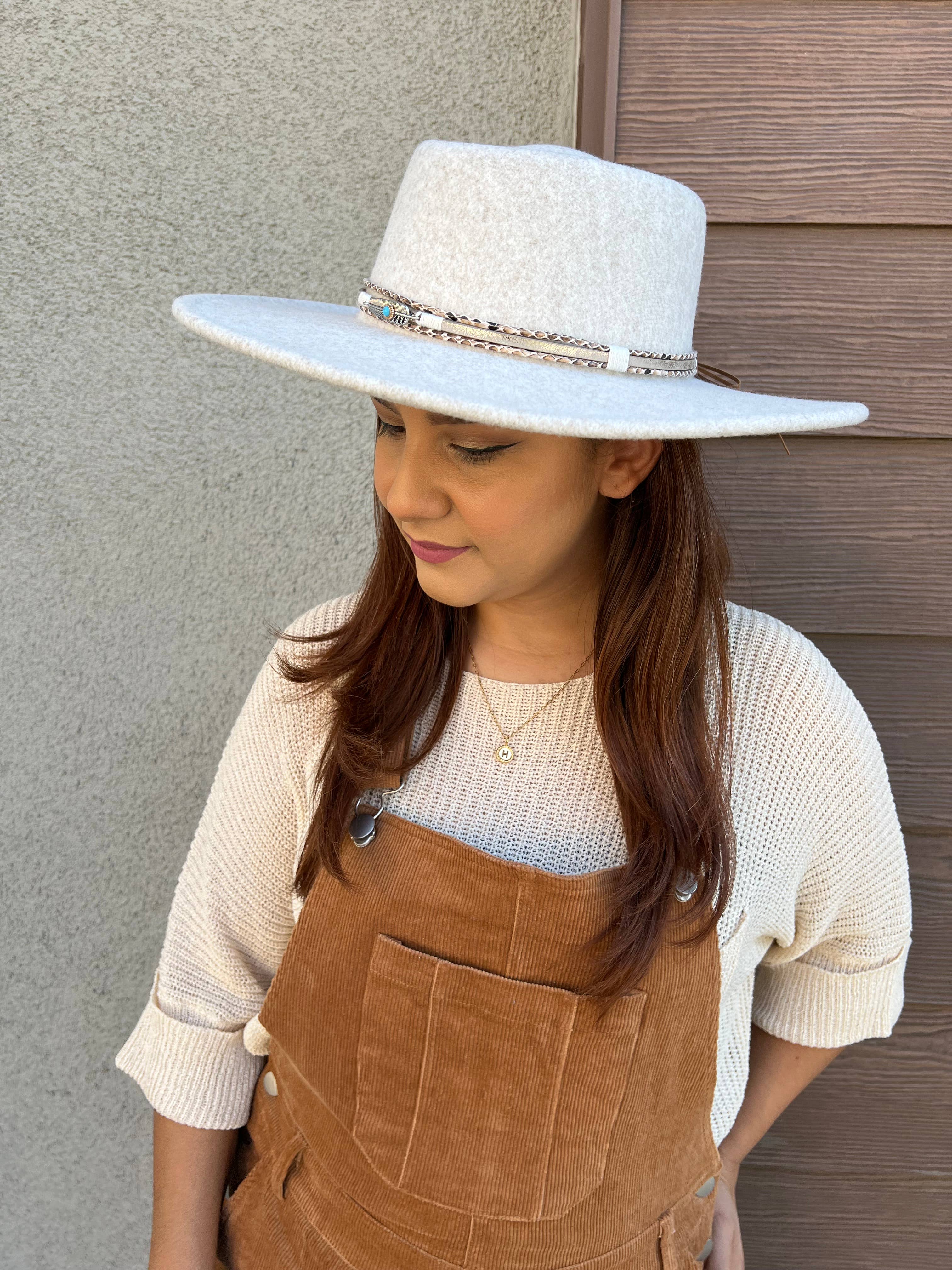 Justin & Taylor - Wholesale Fedora - Women's - Dundee | Felt Fedora with Python Accent Band5