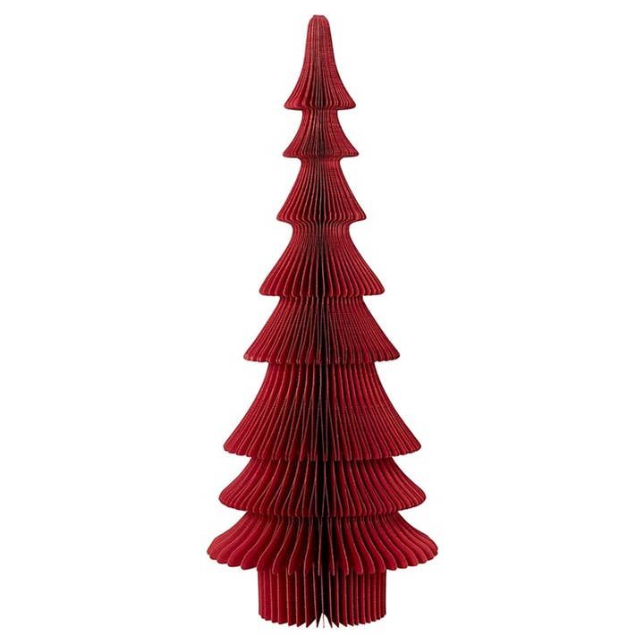 Santa Barbara Design Studio by Creative Brands - Wholesale Christmas Decoration - Paper Tree - Siberian Fir Deep Red 14"3