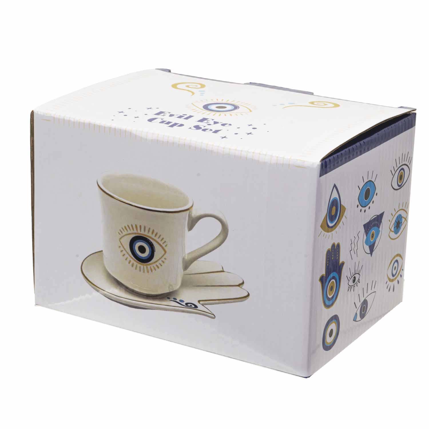 Pacific Trading - Wholesale Coffee/Tea Cup - All Seeing Eye Cup and Saucer Set White6