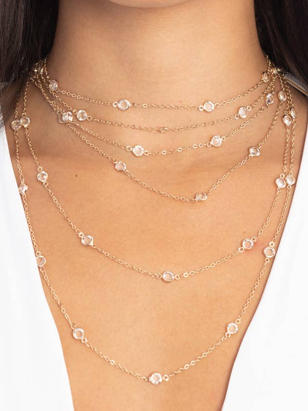 Glass Multi Layer Necklace for wholesale by SAACHI