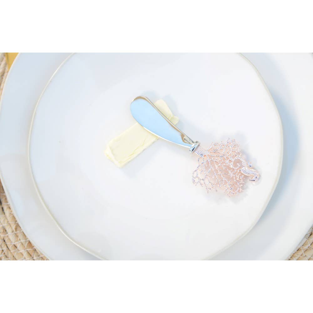 AULICA - Wholesale Serving Utensil - Rose gold coral spreader - set of 22