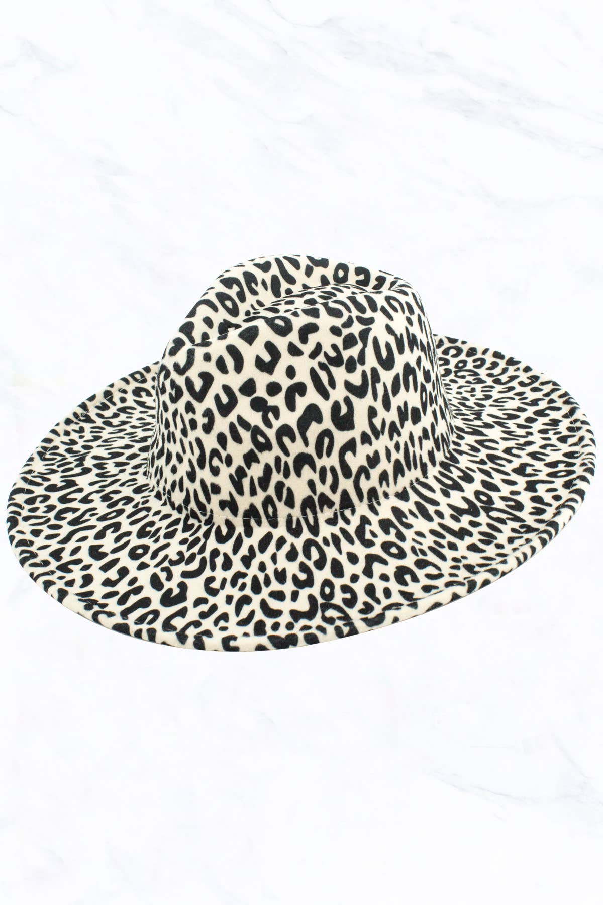 Suzie Q USA - Wholesale Fedora - Women's - Big Brim Peach Heart Top Leopard Jazz Fedora Hat5