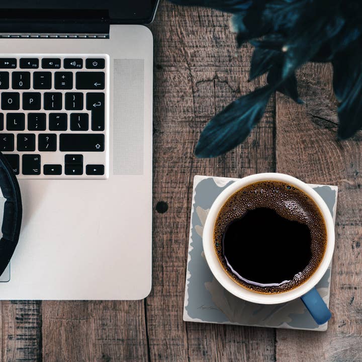 CounterArt/Highland Home/Thirstystone/CoasterStone - Wholesale Coasters - Coral Reefs Single Absorbent Stone Tumbled Tile Coaster4