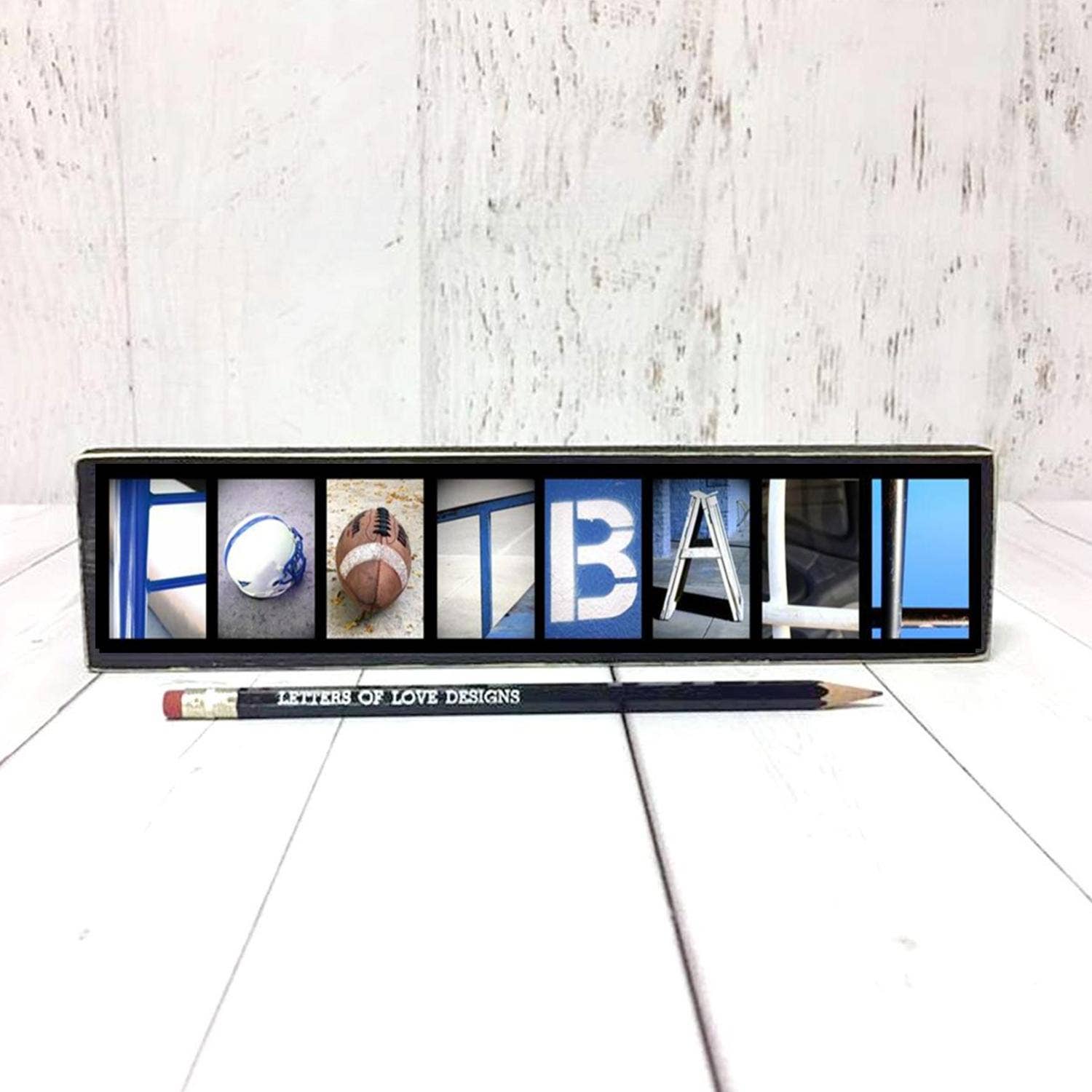 Letters Of Love Designs - Wholesale Sign - Football Sign, Football Gift, Sports Team Art, Football Team1