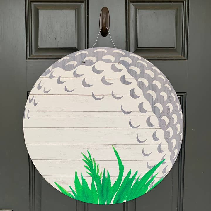 Golf Ball Door Hanger 23" for wholesale by Birch and Boulder LLC