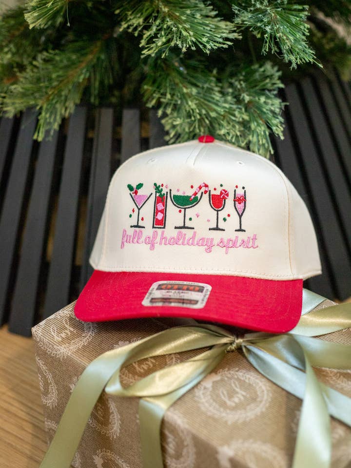 Full of Holiday Spirits Hat for wholesale by Hartland Goods